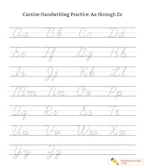 cursive handwriting practice letter a