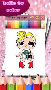 Vestir y maquillar a las muñecas lol. Dibujos Para Colorear Para Lol Princesas Y Munecas For Android Apk Download