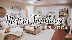 new modern farmhouse living room tour
