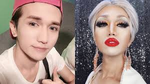 boy to transformation makeup asian