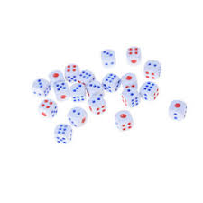 20pcs 12mm Opaque Six Sided Spot Dice Games D6 Rpg Playing
