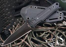 Double Action Fixed Blade Knife 440C Black Spear Point Blades G10 Handle  Survival Straight Knives With ABS K Sheath From Evlin, $24.73 | DHgate.Com