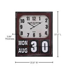 Rectangular Mdf Wall Clock