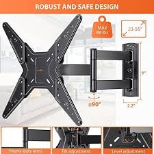 full motion tv wall mount for most 23