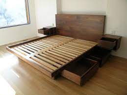 bed frame with drawers
