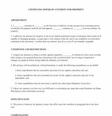 Power Of Attorney For Property Sample Template
