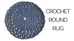 how to crochet a round rug you