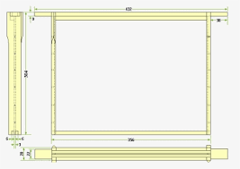 langstroth frame dimensions hd png