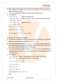 Quadratic Equations Class 10 Notes Cbse