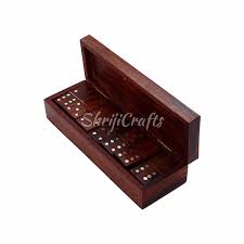 Ortus Arts Wooden Domino Box With
