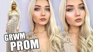 prom grwm 2017 makeup hair dress