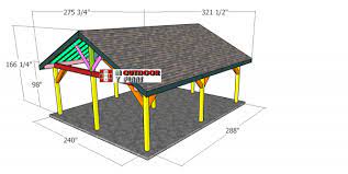 20 24 Gable Pavilion Roof Plans