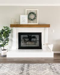Diy Tile Fireplace Makeover Come Stay