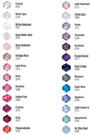 Bead Colour Chart Beckscrystalcrafts Co Uk