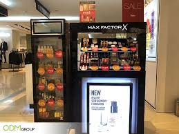 custom makeup display by max factor