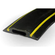 rubber cable floor trunking black yellow