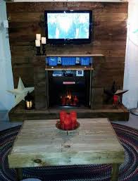 Pallet Wall With Faux Fireplace 101