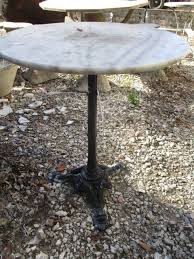 Round Marble Top Bistro Table