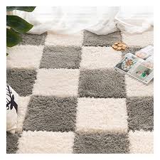 soft plush modular carpet tiles pack