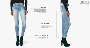 Womens Denim Size Chart And Fit Guide Joes Jeans