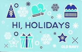 Details on the free old navy $15 gift card. Gift Card Hi Holidays Old Navy United States Of America Christmas Col Us Old Sv1504350