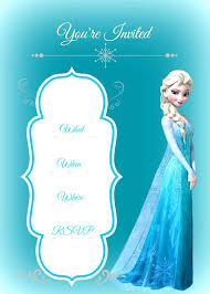 Frozen Birthday Party Invitation Template Beautiful Frozen