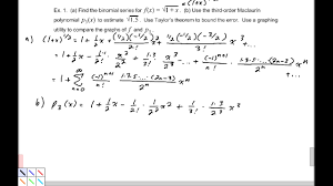 maclaurin and taylor series