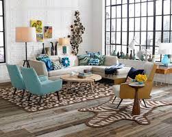 retro inspired living room design