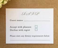 Details About 50 X Wedding Rsvp Cards For Invitations Envelopes Included Insert Menu