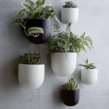 From bright to dark colours, these lovelingly made quality plant pots will grace many areas of your home. Ceramic Wallscape Planters West Elm United Kingdom