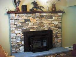 stone veneer fireplace home depot