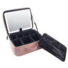 travel makeup bag with led light makeup