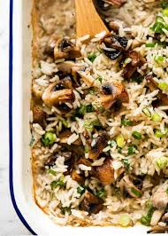 Baked Mushroom Rice | RecipeTin Eats