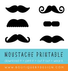 Show Your Support For Movember Free Moustache Printable Clip Art