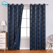Fityle Luxury Window Curtains Blackout