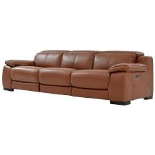 gian marco tan oversized leather sofa