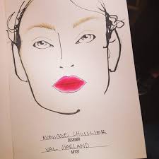 The Face Chart From The Monique Lhuillier Presentation