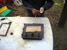 Home Made Wood Stove Glass Replacement