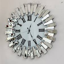Wall Art Decor Luxury Real Mirror Clock