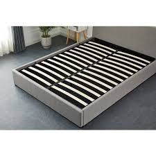 Gas Lift Storage Bed Frame Queen Grey Cb120