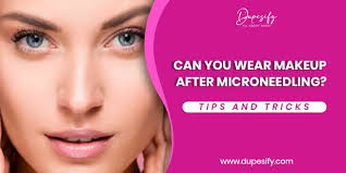 can you wear makeup after microneedling