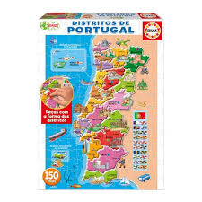 Mapas de los distritos de portugal de carreteras. Educa Borras Mapa De Portugal Puzzle 150 Pecas Educa Borras Loja De Brinquedos E Videojogos Online Toysrus