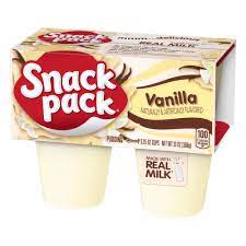 snack pack pudding vanilla