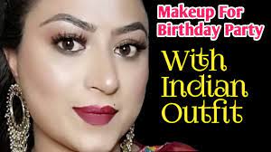 birthday party makeup look with indian