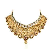 golden elegant look gold necklace at