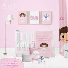 Star Wars Pink Customized Crib Bedding
