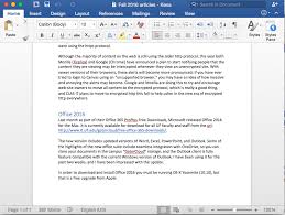 Office 2016 For The Mac Is Available For Download Clas It