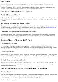ppt mastercard gift cards balance