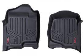 rough country m 2071 heavy duty floor mats front set