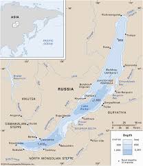 Michigan Lake Depth Maps Lake Baikal Location Depth Map
